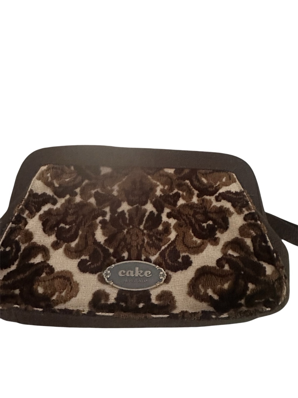 Petunia Pickle Bottom chocolate cake diaper clutch